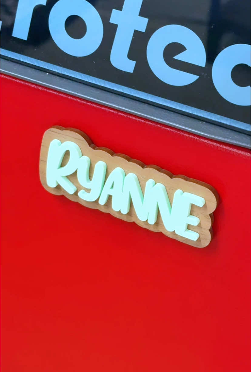 Back to the basics, but faster.   Laser cutting acrylic and plywood to make some cute little name magnets.   Laser - Trotec Speedy 360 from @GS2 Awards  Plywood - unfinished 1/8” walnut from GS2 Awards Acrylic - 1/8” matte spearmint green from @CMB Acrylic  #lasercutting #laserprojects #crafty #craftideas #makersoftiktok 