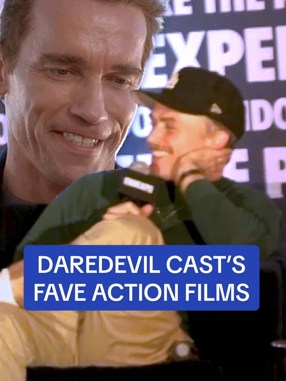 Arnold would approve #Daredevil #CharlieCox #WilsonBethel #Marvel #MCU #BornAgain #FanExpoSanFrancisco