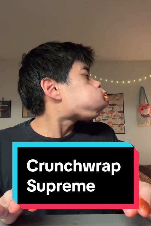OverUnder: Ceunvhwrao Supreme #alexyosiekho #alexyoshieko #onebite #onebitechallenge #eatingfood #eatingfoodasmr #eatingchallange #eatingasmr #eatingmukbang #onebiteguy #cookie #footlongcookie #crunchwrapsupreme #crunchwrap #viral_video #trendingvideo #100k #views 