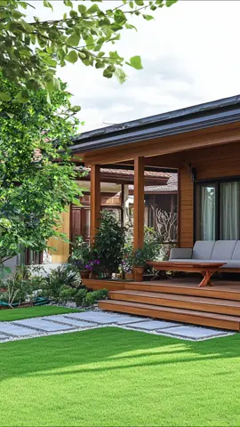 บ้านไม้ชั้นเดียว เรียบง่าย อยู่สบาย