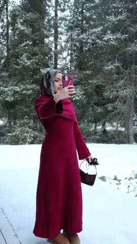 She IS the colour of the year 🍷 #fyp #modestfashion #girls #hijabi #modestdress #newyear 