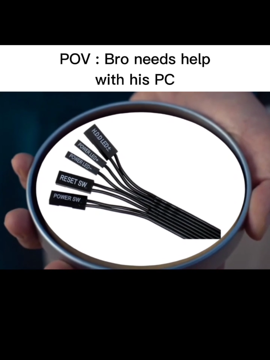 Front-Panel Connectors 💀 #pc #pcgaming #squidgame #pcmemes #pcbuild #fyp #getout 