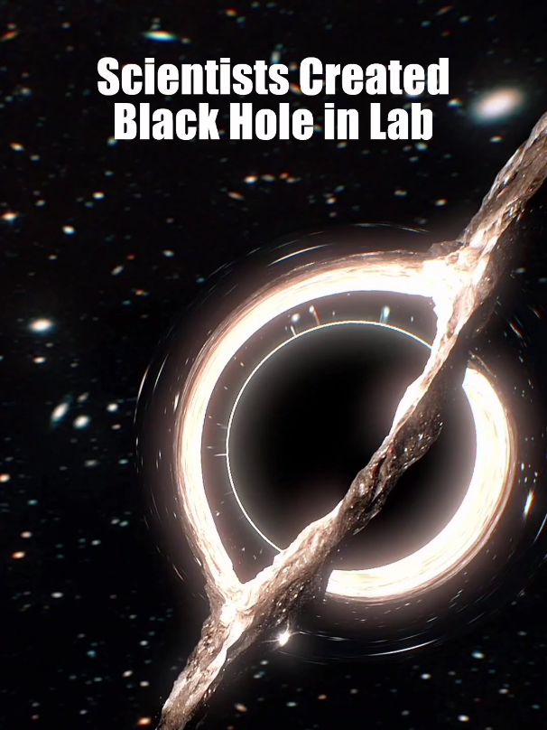 Lab Black Hole Experiment Shocks Scientists.   #space #Science #outerspace #2025 #fact 