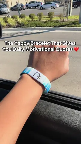 The Yappy bracelet is unique and gives you awesome daily motivational quotes with just a simple tap of your phone! Grab one for yourself, your loved one and your bestie ❤️ #yappybracelets #yappy #motivational #motivationalquotes #motivationalquotesoftheday #positivevibesonly #trending #fyp #tiktokmademebuyit #tiktokshop 