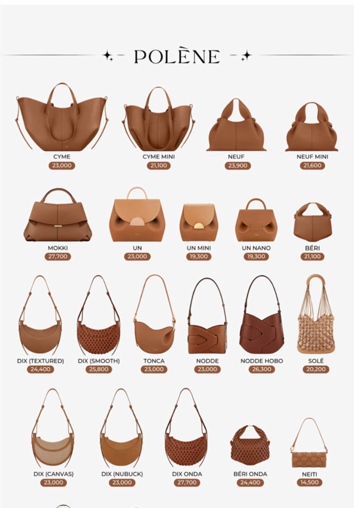 Polene ราคาอัปเดตล่าสุด 2025