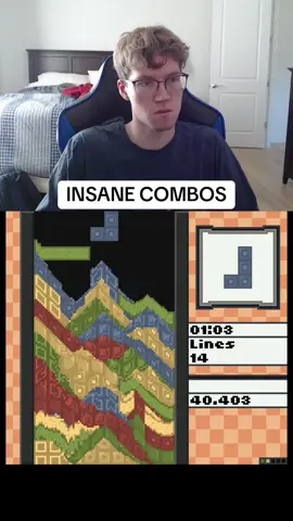 I thought it was over #ctwc #nes #tetris #goatythroaty #satisfying #rolling #asmr #nestetris #viral #gaming #retro #USA #texas #california #sandtetris #sandtrix