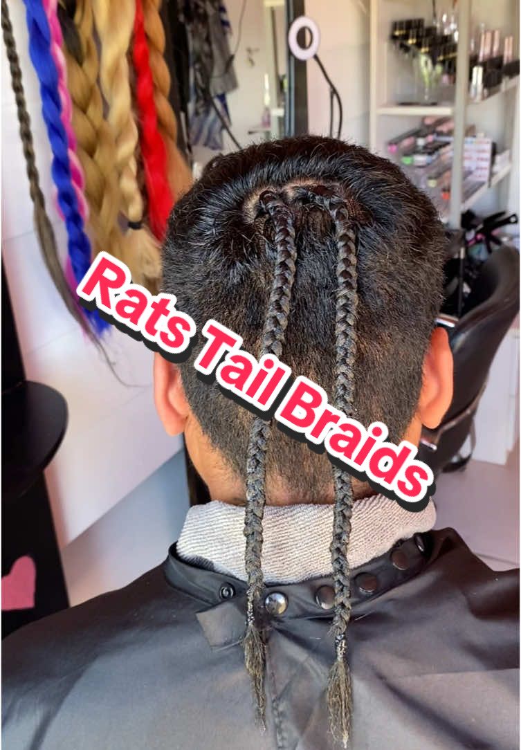 Rats Tail Braid💫 #sister5salon #ratstail #braids #extensions #fyp #auckland 