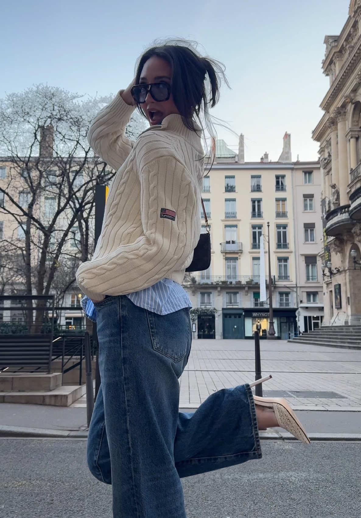 Look parfait pour l’hiver ❄️ @SUPERDRY #superdry #pourtoi #ootdinspo #outfitinspo #oldmoney #halfzipsweatshirt 