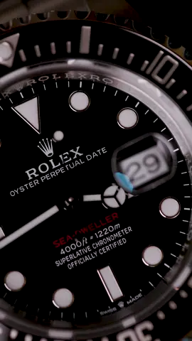 Wow… This Rolex does really speak for its self ♠️ The Sea-Dweller 43  complemented by the famous red writing ref- 126600 #watches #fyp #rolex #watchcollector 