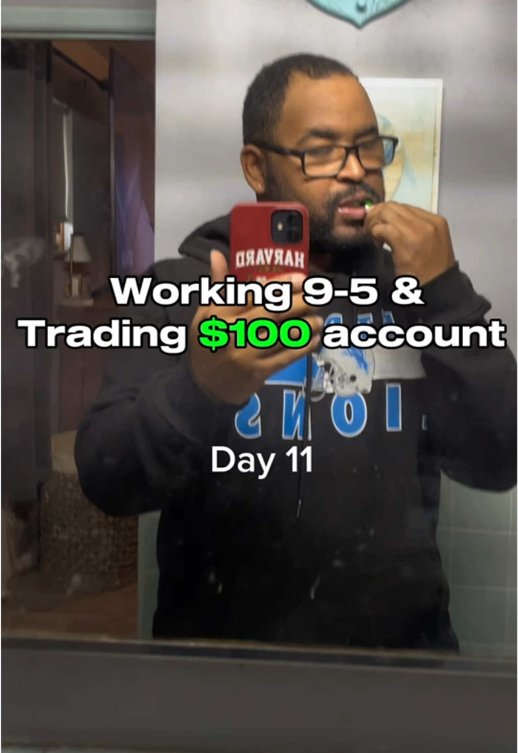 Working 9-5 & trading $100 account ( day 11) #fyp #Vlog #forex #forextrader 