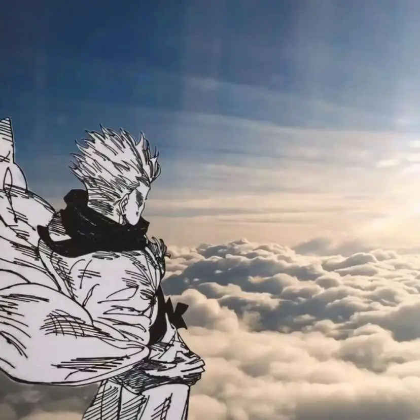 Gojo just being a chill guy and enjoying life as it is #gojo #chillguy 