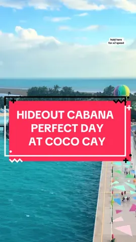Would you splurge on this cabana for your next trip to CocoCay? we did a hideout cabana at Royal Caribbean’s perfect day at cococay for our honeymoon & have zero regrets. 🤩  #perfectdaycococay #cococay #cococaybahamas #hideoutcabana #royalcaribbean #royalcaribbeanperfectday #bahamas #cruisetok #cruisetips  @Royal Caribbean 