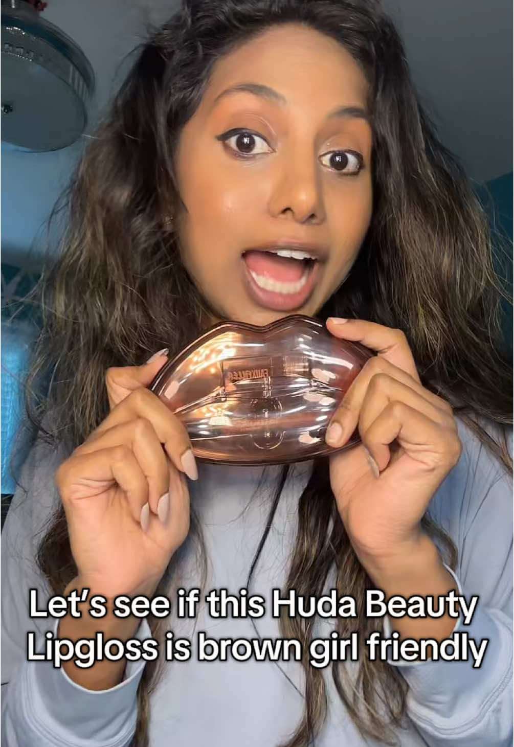 Trying out the @Huda Beauty Lip liner in Teracotta and Faufiller lipgloss in deep brown #beauty #lipliner #lipstick #browngirlmakeup #darkskin #hudabeautyfauxfillerlipgloss 