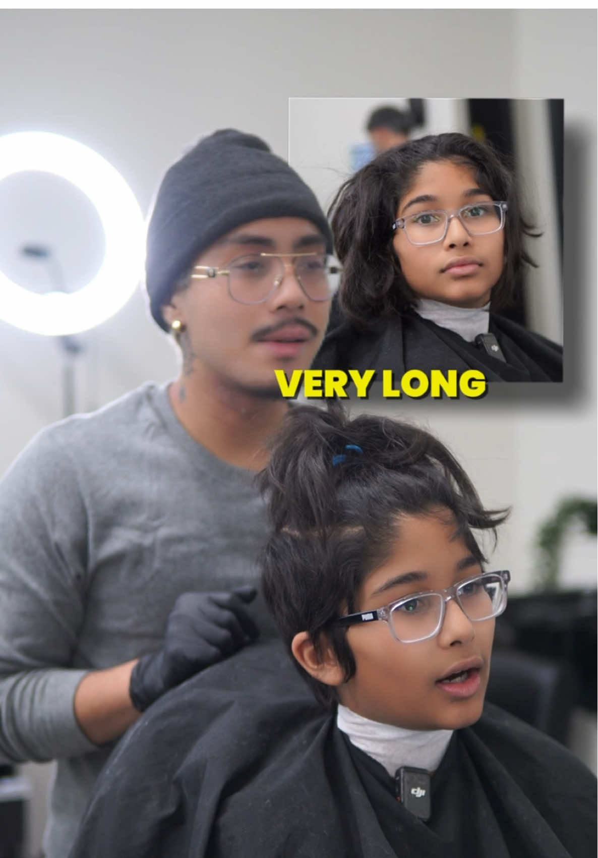 $125 Haircut Transformation - Jacob gets his first real haircut in over a year after getting a buzz cut last time ‼️ Today he got a middle part with a taper 🔥💈 #mylzinthecut 
