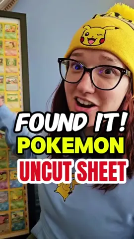 ONE YEAR AGO I FOUND IT! Perhaps the coolest piece of my Pokémon collection? An uncut sheet of Pokémon cards in the wild 👀 #pokemoncards #pokemontcg ##pokemontradingcards #pokemon 