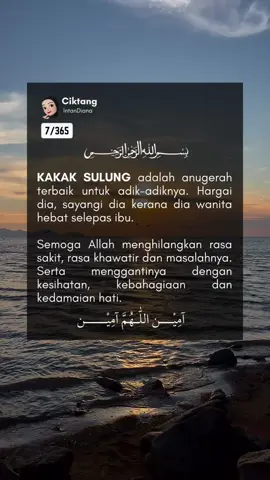 Tag kakak sulung anda 💚🤍
