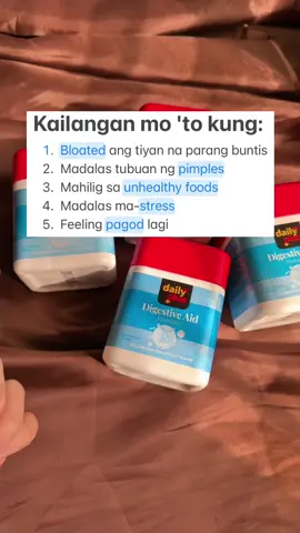 Ngayon pa lang simulan na natin alagaan ang GUT HEALTH para wala tayong pagsisihan pag tanda 🥰 #fyp #bloated #probiotics #digestiveaid #digestiveenzymes #dailyplusdigestiveaid #dailyplus 