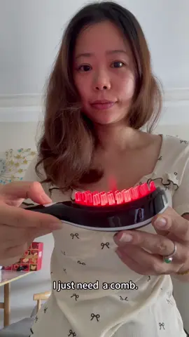 Haircare scalpcare wiht the electric massager comb #massagercomb #headmasseger #headmassagerscalp #hairgrowth 