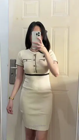 Korean shortsleeve dress                                         …                                                                             #OOTD #fypシ゚ #affiliate #koreandress #knitted #dress #outfitideas #tiktokfinds 