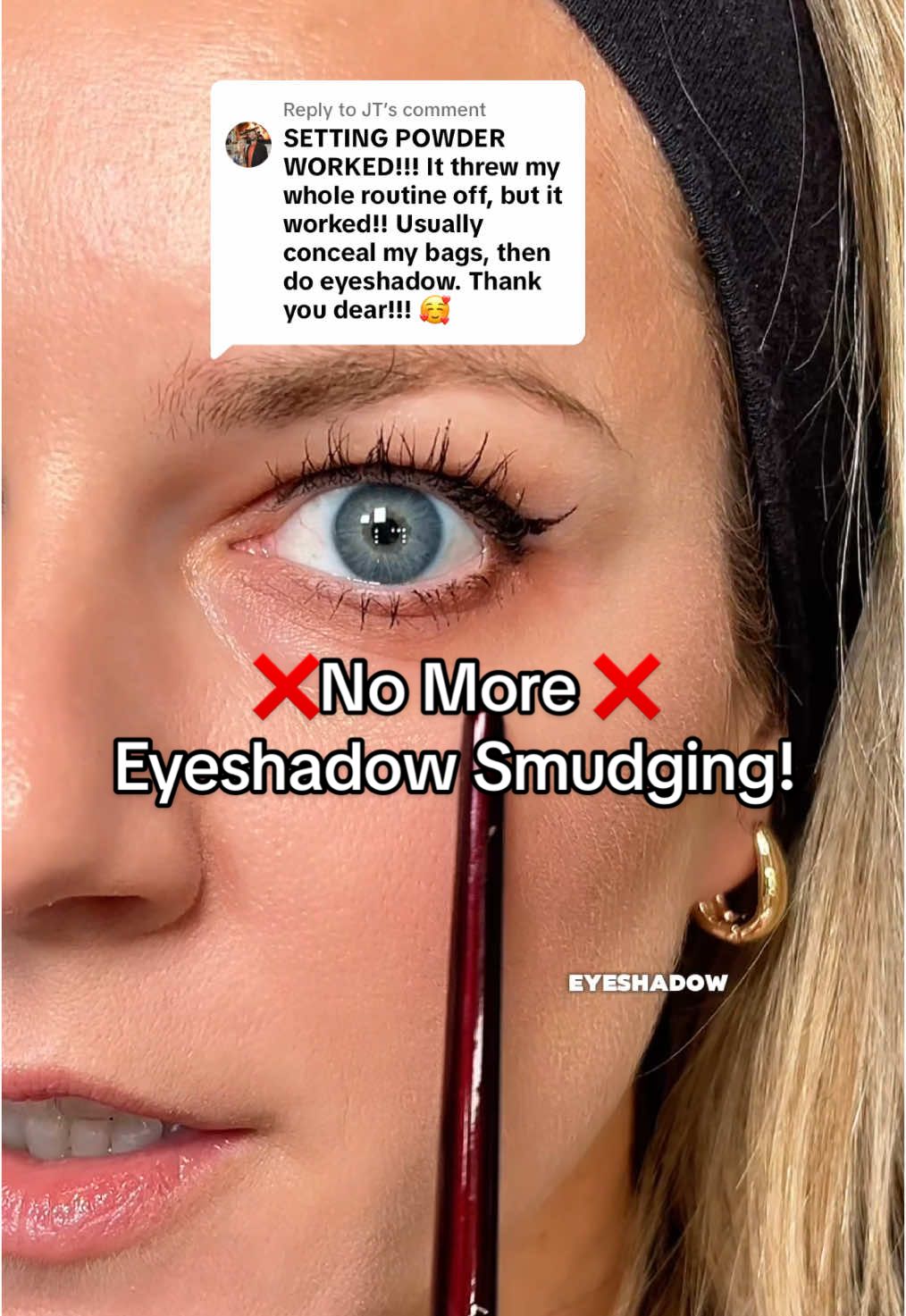 Replying to @JT  Eyeshadow Tips to keep your Eyeshadow in place!! What eyeshadow techniques do you struggle with? 👇Comment👇 @Charlotte Tilbury pressed powder  #eyeshadowtutorial#eyeshadowtips#eyeshadow#eyeshadowhacks 
