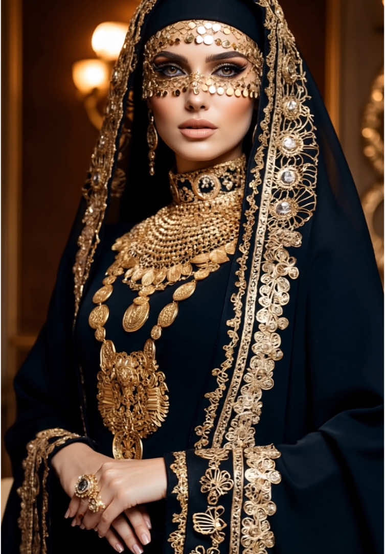 Immerse yourself in a collection where opulence meets tradition, featuring intricate embroidery and regal designs that embody the essence of Arabian elegance. 🪬Follow me for more oriental digital art 🪬 #oriental#orient#orientalart#muslim#muslimah#muslimfashion#digitalart#arab#islam#hautecouture#highfashion#middleeast#mode#moda#fashion#fashionstyle#fashionista#hijab#hijabstyle 