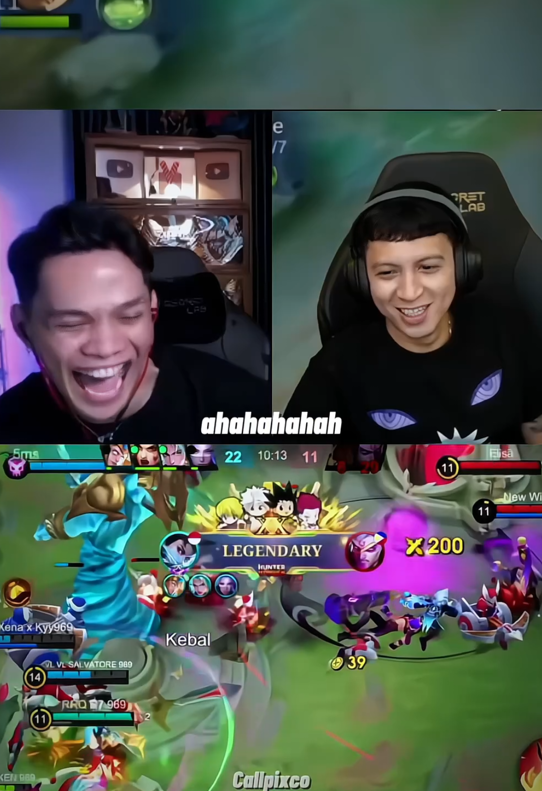 Duo manado asik bgt cuy🤣😭 #rrqskylar #rrqxin #MLBB×HUNTERHUNTER #MobileLegendsBangBang #mlbbnewskin 