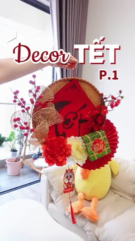 Làm cái mẹt trang trí này xong có không khí Tết ghê luôn #ngocminreview #LearnOnTikTok #trangtritet #decornha 