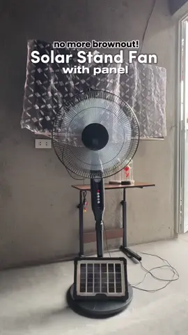 kung gusto niyo rin makatipid sa kuryente, mag solar fan na rin kayo! #solarfan #solarstandfan #standfan #solar #solarelectricfan #fan 