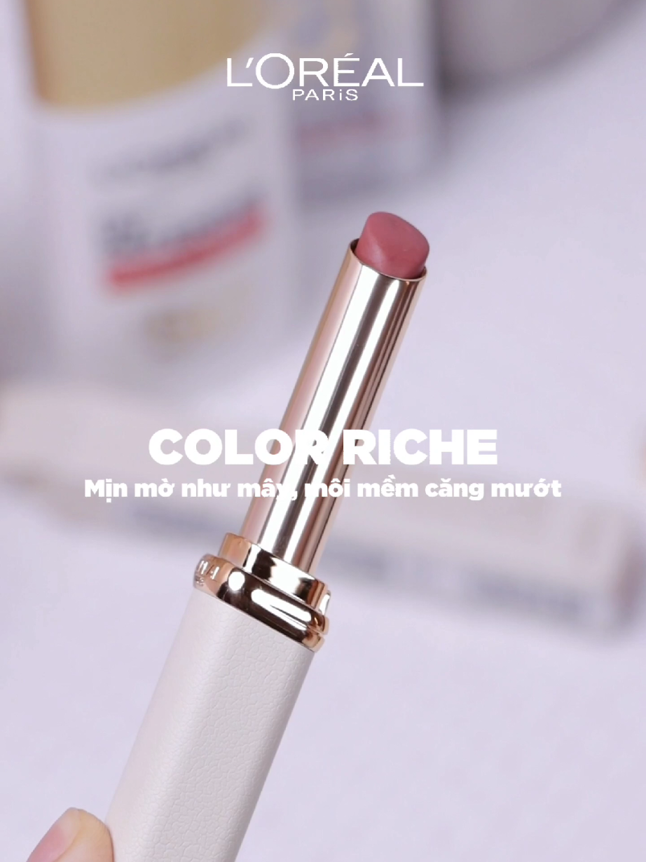 Son Color Riche mới L'Oréal Paris, mìn mờ như mây môi mềm căng mướt ✨️ #lorealparis_vn #goclamdep #reviewlamdep #muataitiktokshop #colorriche 