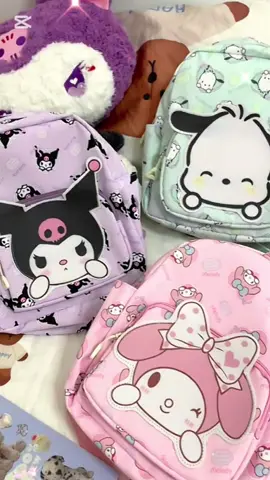 Sanrio Student backpack #sanrio #cartoon #cute #cinnamoroll #kuromi #student #backpack #bag 