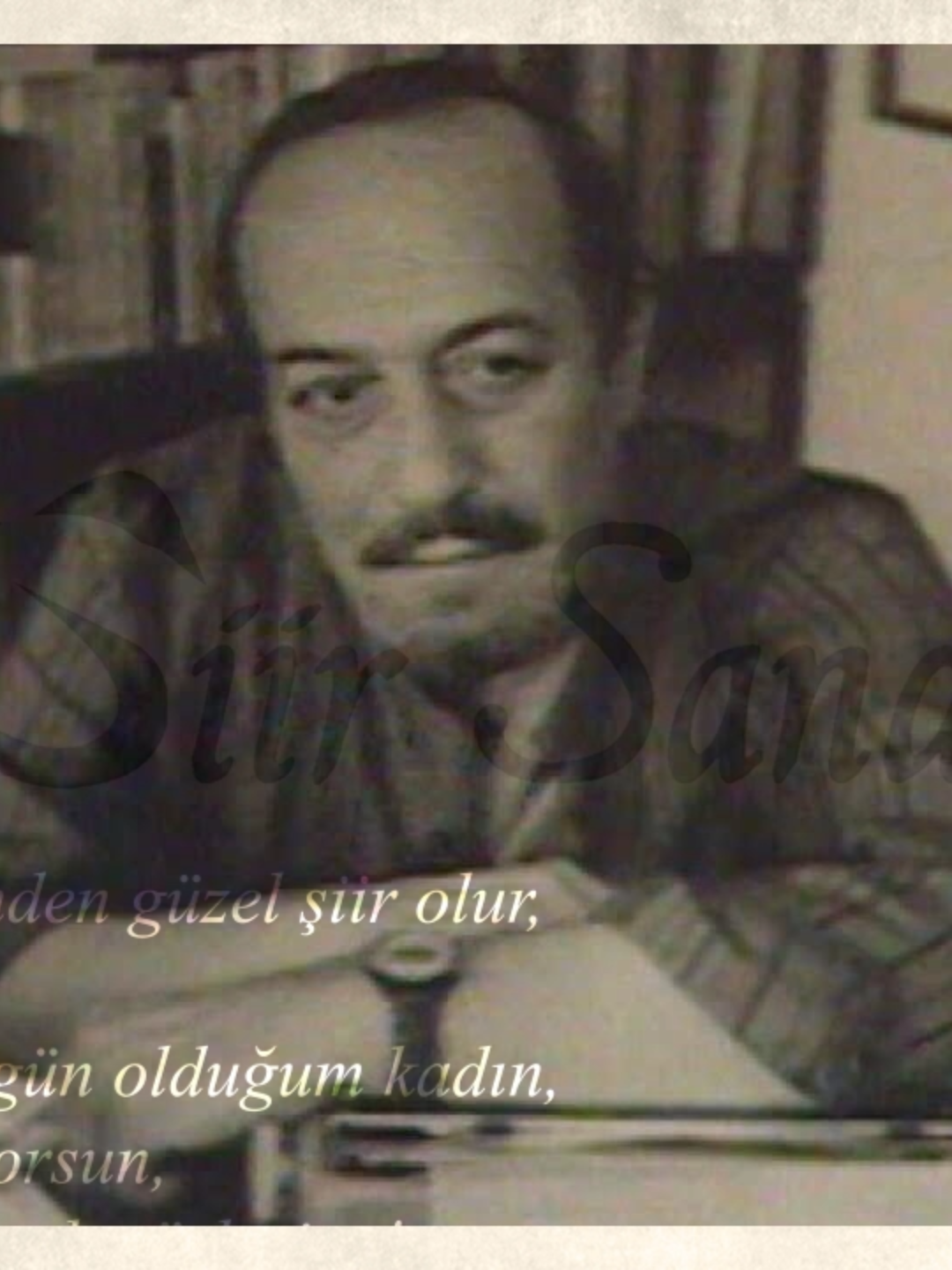 Baktım Gülüşünden Güzel Şiir Olur Sevdim Gitti. #cemalsüreya #şiir #şiirsandığı