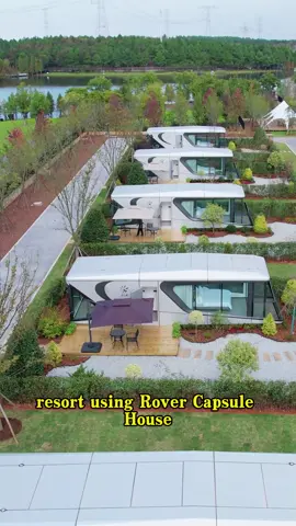 I built a camping hotel with 5 rovellc mobile houses, and each house was designed as a family courtyard.#tinyhome #tinyhouse #homes #airbnb #house #mobilehome #rovellcmobilehome 