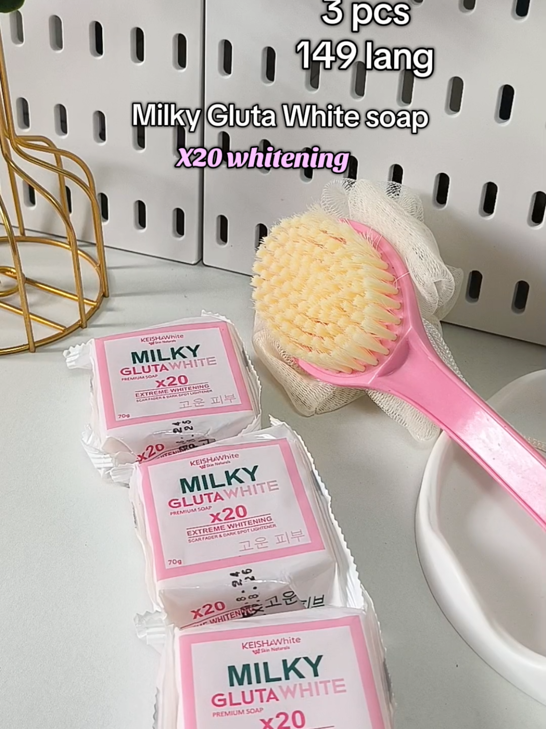Replying to @gmaeeesyyy yes mi dahil 20x whitening kaya nakakatulong PUMUTI ang balat at mag glow✨  #milkyglutawhitesoap #keishamilkyglutawhite #whiteningsoap #skincare  #fyppppppppppppppppppppppp 