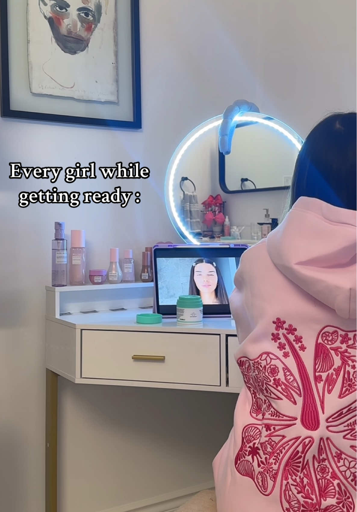 “Hello everyone!!”#relatable #preppy #funny #grwm #gurwm #skincare #makeup #getreadywithme #preppylifestyle #imjustagirl #pinkpalmpuff #getready #viral #viralvid #tiktok 