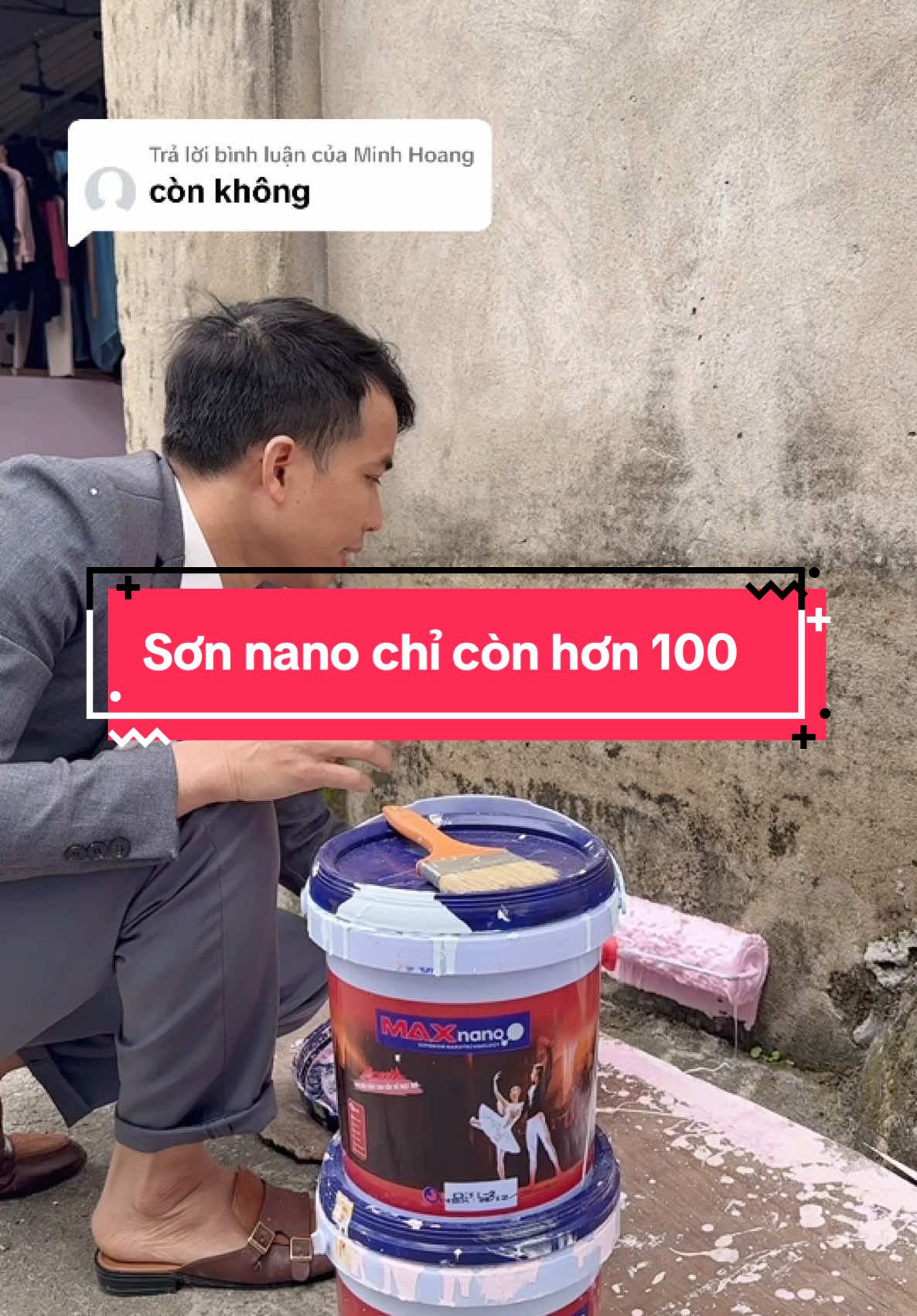 Trả lời @Minh Hoang Sơn nano chỉ còn hơn 100  #sơn #sonnuoc #sonnha #sontuong #sonnhadep 
