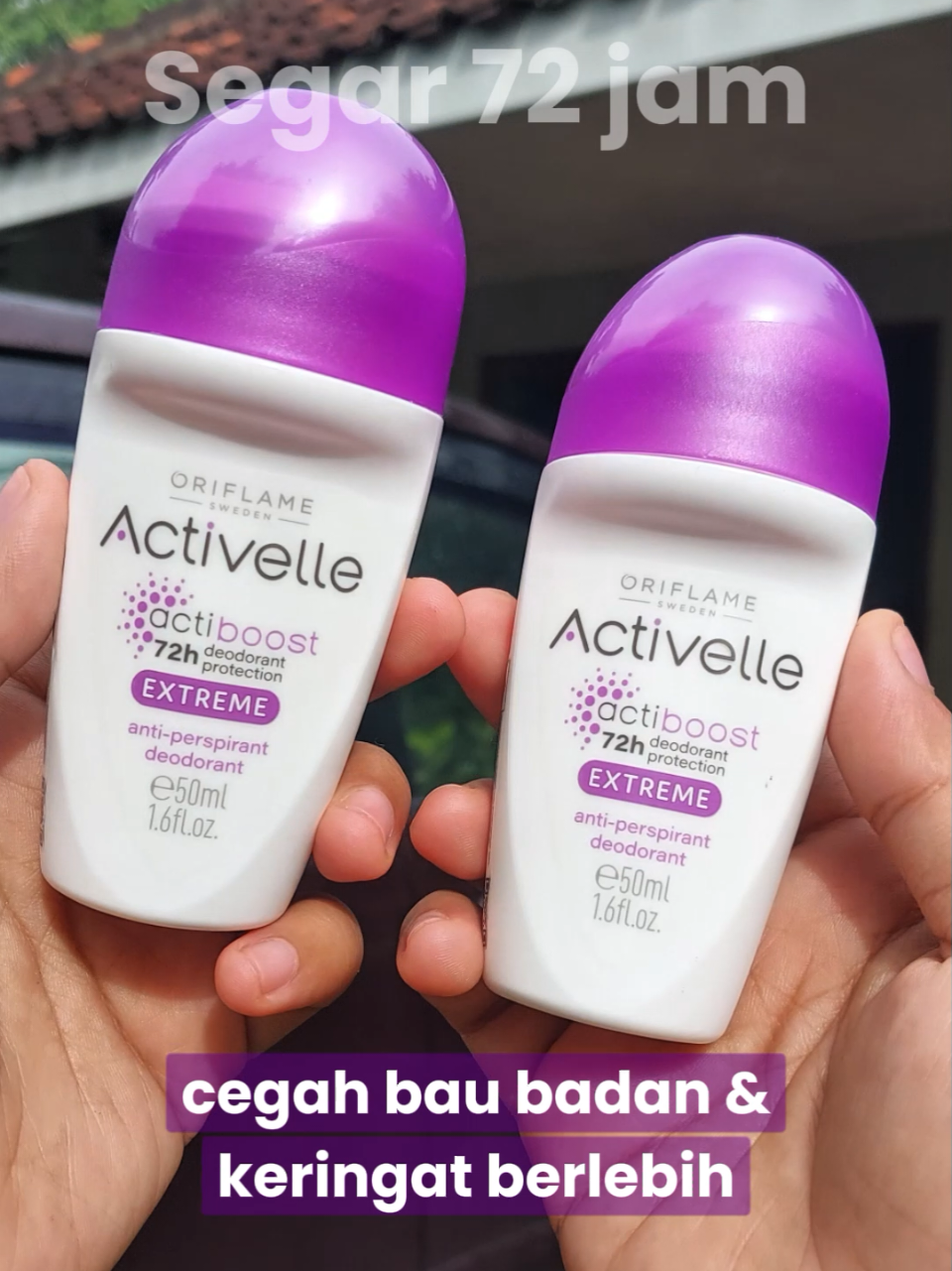 activelle ungu extreme, segar tahan 3 hari gak bau asem keti kering👍🏻 cocok buat aktivitas panjang yg bikin gak sempat mandi💜 #ketiakglowing #baubadan #baubadanhilang #activelle #oriflame_products #review_by_nia 