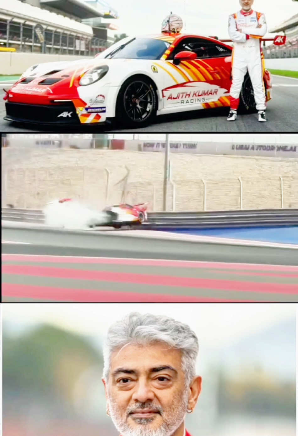 AK is Fine🙏🏻 @ajithkumarracing #ajithkumarracing  - #thala #ajithkumar #akracing #ajithkumarracing  -  #ajithaccidents  - #dubai🇦🇪 #uae🇦🇪 #autodrom  - #thalluvandi #thalluvandidubai ##ilovethalluvandi  - #foryou #fashion #behindhoods #tamilcinema  - #actorajith #cinema #carrace #f1 @Madan Kumar 