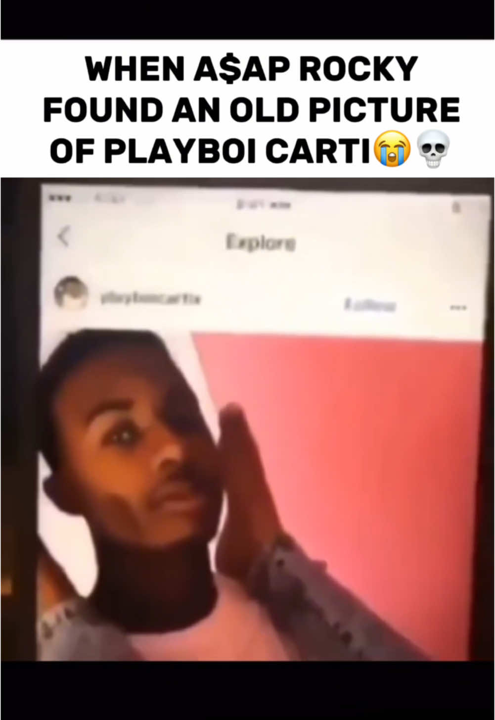 Why did #A$APROCKY violate #PlayboiCarti like this😭 #Rap #Viral #Memes #Fyp 