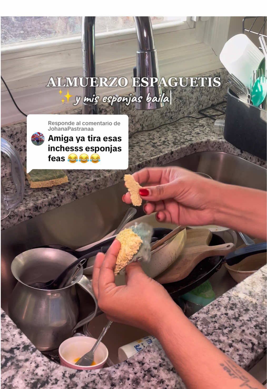 Respuesta a @JohanaPastranaa #limpiando #dancingsponges #esponjasbailarinas #cleaning #spongedance #sponges #johanapastranaa #johanapastranaasponges  #almuerzo #lunch #lunchtime  #CleanTok 