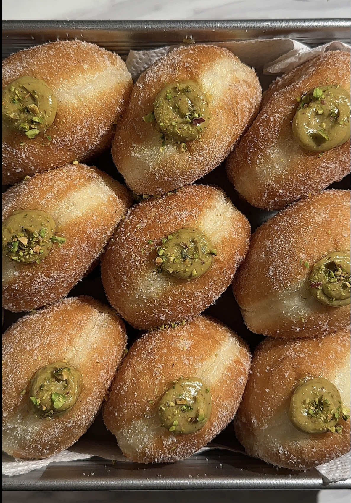 Replying to @flowmyeres you asked🫵🏻 I delivered🫡  Let’s end the first week of Veganuary on a high note with these unbelievably vegan pistachio donuts! I’m convinced they’re the best donuts ever made and I dare you to prove me wrong🥱 Find the recipe and measurements on my blog- itsvegansis.com . . . . . #donuts #pistachio #foodporn #veganuary #veganfood