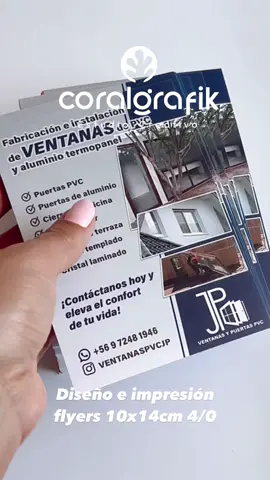 Diseño e impresión de Flyers. Flyers en offeset 10x14cm 4/0 #diseño #flyer #imprenta #impresion #coralgrafik 