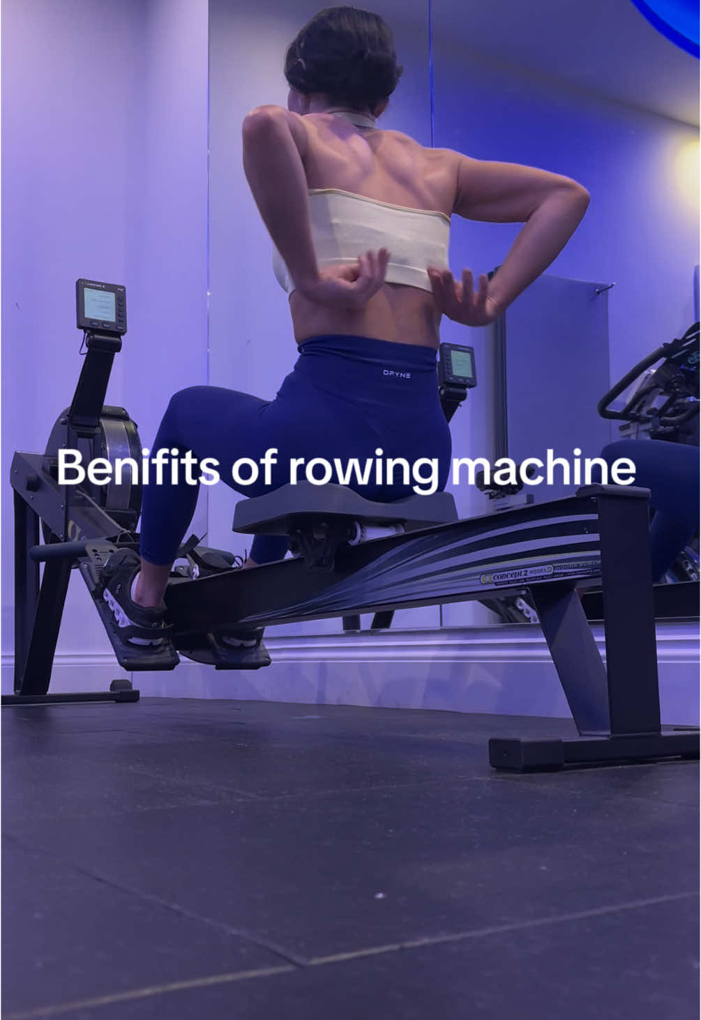 Some benefits of the rowing machine 💪🏽#rowingmachine #gym 
