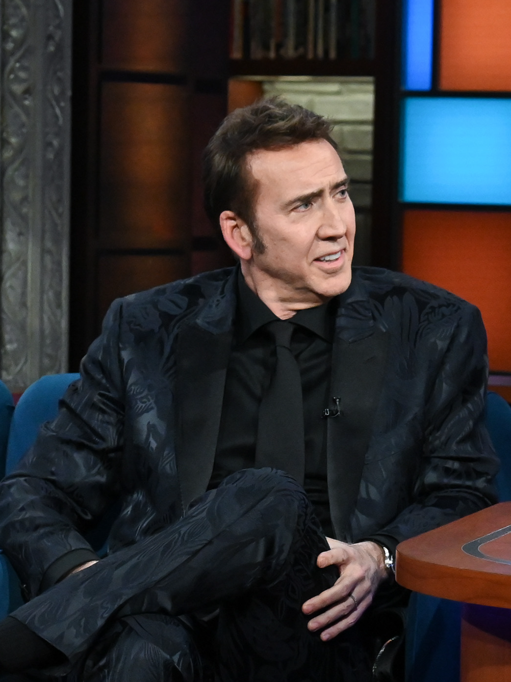 There's good memory, and then there's #NicolasCage memory. #Colbert #HBD