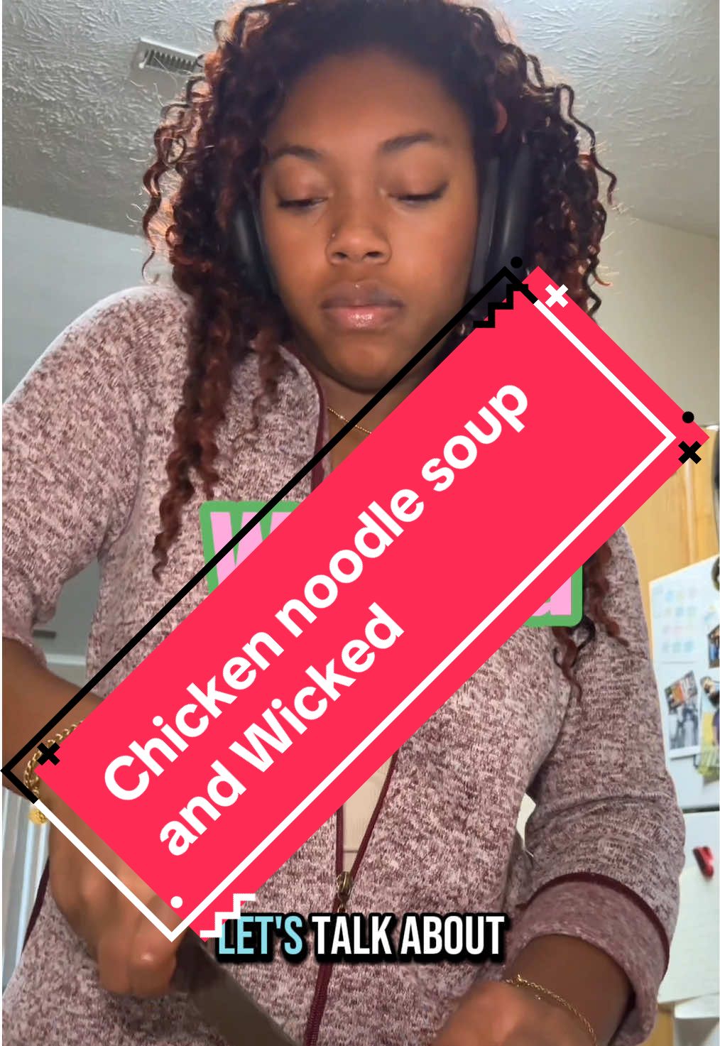 I cried so much during Wicked! I can’t wait for part 2! This is the best chicken noodle soup btw. Bet u didn’t realize this was a UGC video 🤭 @Walmart the Better Goods Pasta is my fave 😋 #ugccreator #walmart #wickedthemusical #glindaandelphaba #chickennoodlesoup #cookingforfriends #fy 