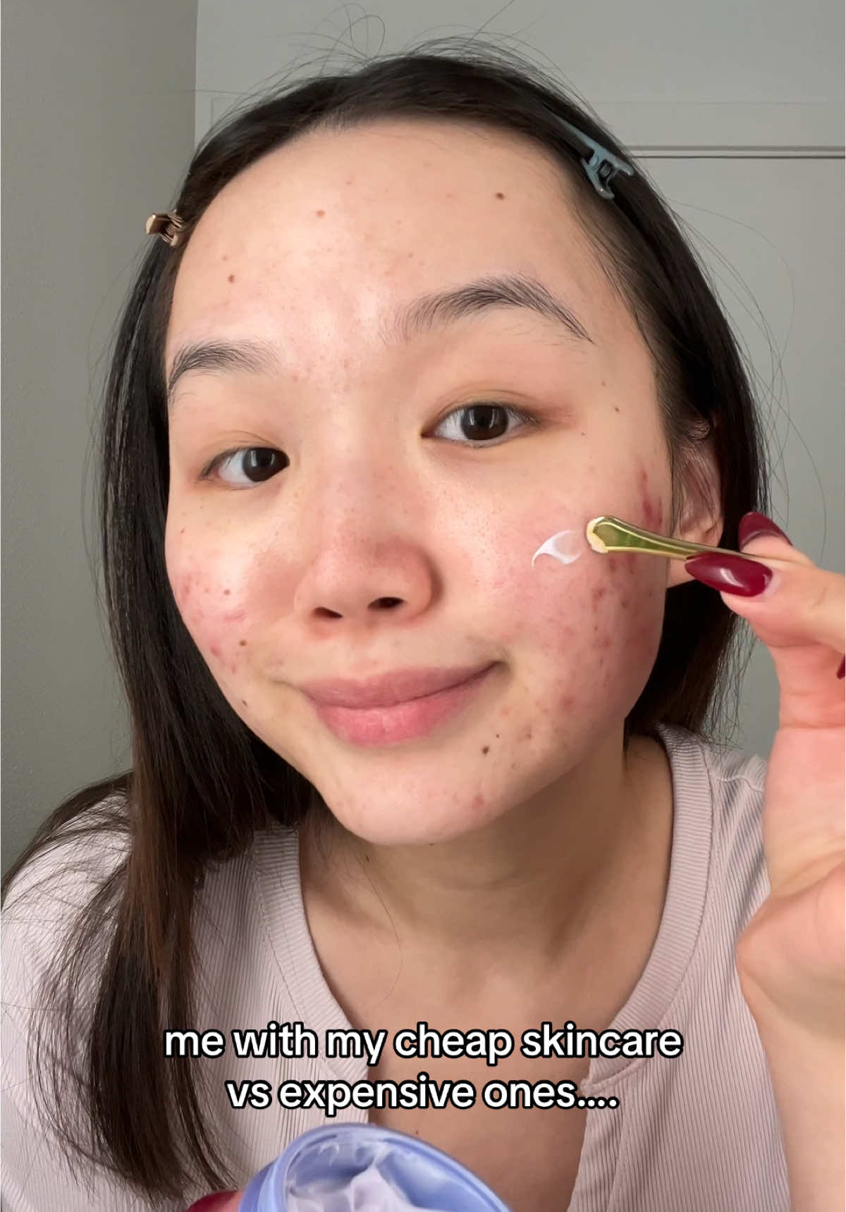 One drop for the whole face pls 🥸☝️ #skincare #viral #relatable #kbeauty #skincareroutine #girlhood #acne #clearskin 