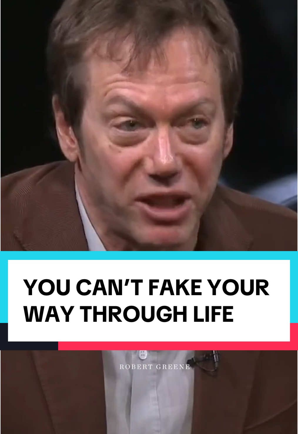Don’t fake your way through your 20s. You will pay for it later.  #robertgreene #career #advice #tiktok #fyp 