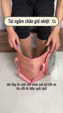 Cái túi này nó giữ nhiệt lâu thật, thành cao nên ngâm ngập cổ chân cảm giác thư giãn dễ chịu ghê #tuingamchan #tuingamchangiunhiet #ngamchan #quangnghene