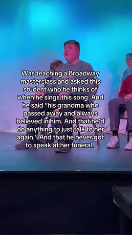 The power of musical theatre ❤️ @carteretcommunity #singing #lesmis #theatrekid #masterclass #fyp #broadway #musical #teaching #therapy #acting #musicaltheatre 