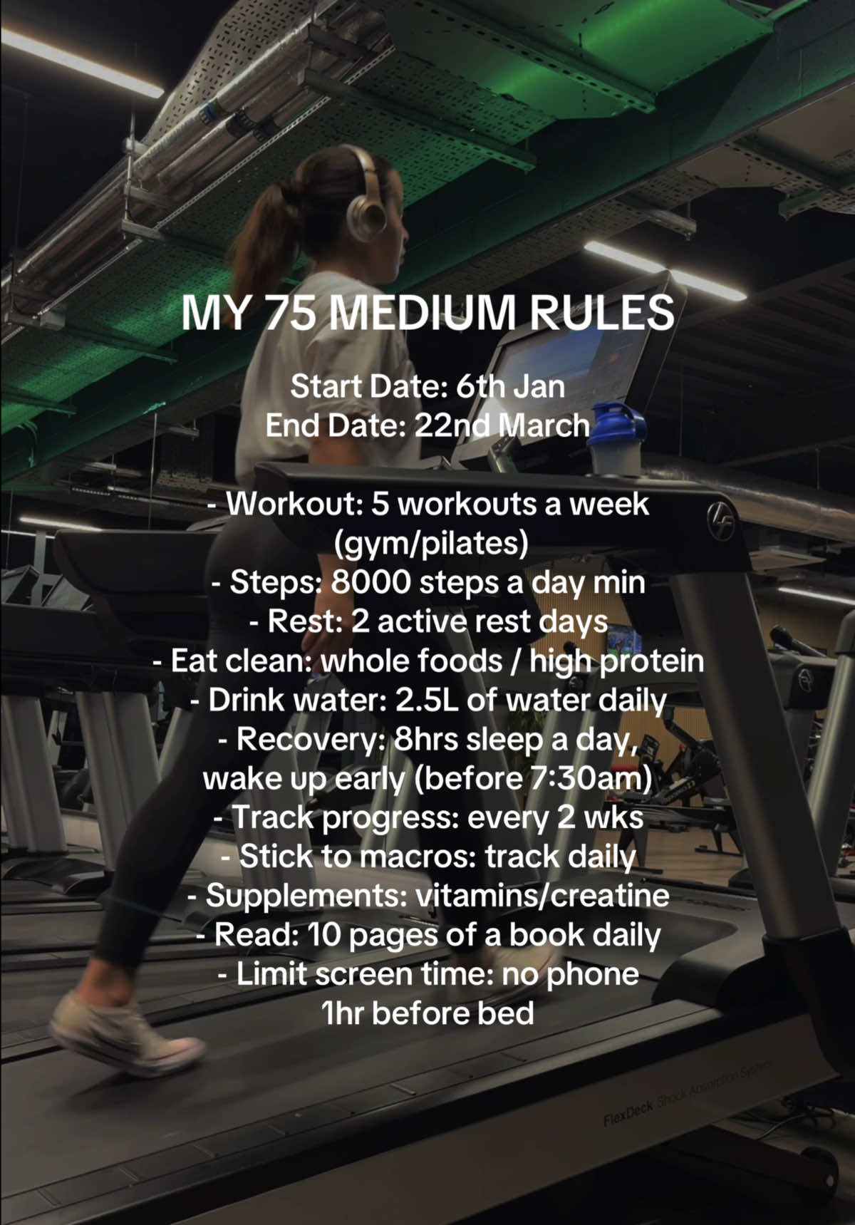 75 Medium Plan ⭐️ #75medium #75hard #75mediumchallenge #fyp #newyearnewme #2025 