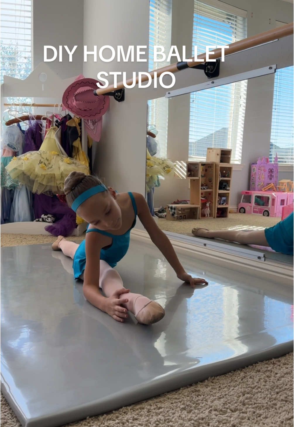 ✨🩰THE REVEAL!🩰✨ Home ballet studio for my ballerina daughter 🤗 • #ballet #balletmom #balletdancer #ballettok #ballerinacheck 